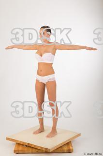 Whole body underwear modeling t pose of Leah 0003